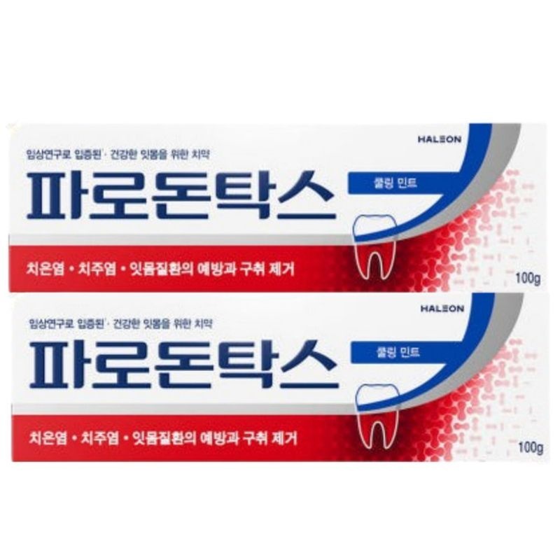 파로돈탁스 쿨링민트 치약 100g x 2개 잇몸질환 불소[36160273]