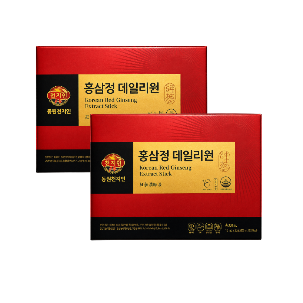 천지인 홍삼정 데일리원 (10mlx30포) x 2개 쇼핑백 증정