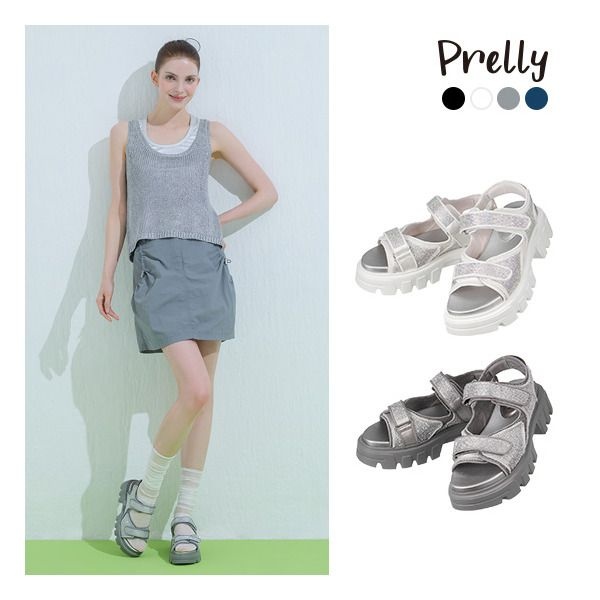 [프레리] 25SS New 크리스탈 샌들 스니커즈