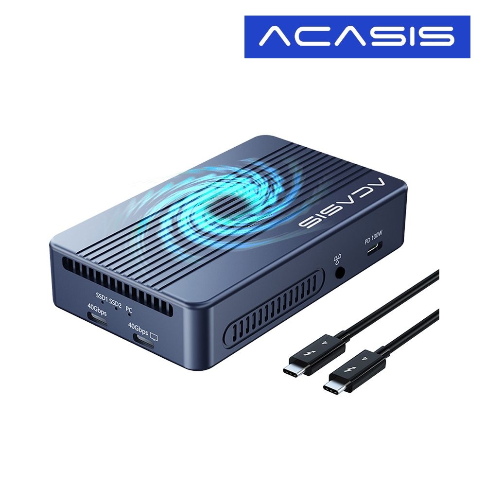 ACASIS ACASIS 아카시스 TBU-405PROMax 썬더볼트4 USB4 40Gbps RAID NVME SSD 외장 케이스 인클로저 외장형 하드