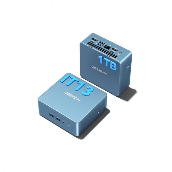 GEEKOM [해외] GEEKOM IT13 미니 PC 2025 13세대 인텔 i9 13900HK 프로세서 32GB RAM 2TB NVMe SSD 윈도우 11 Pro USB 6개 8K 쿼드 디스플레이 WiFi 6E S