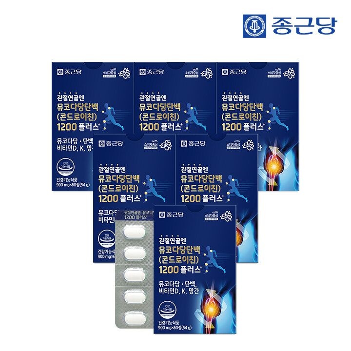 종근당 관절연골엔 뮤코다당단백 콘드로이친 1200 플러스 60정 6박스 / 소...