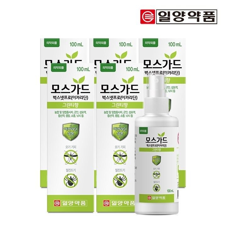 일양약품 모스가드 스프레이 (모기기피, 진드기기피, 100ml) 5통