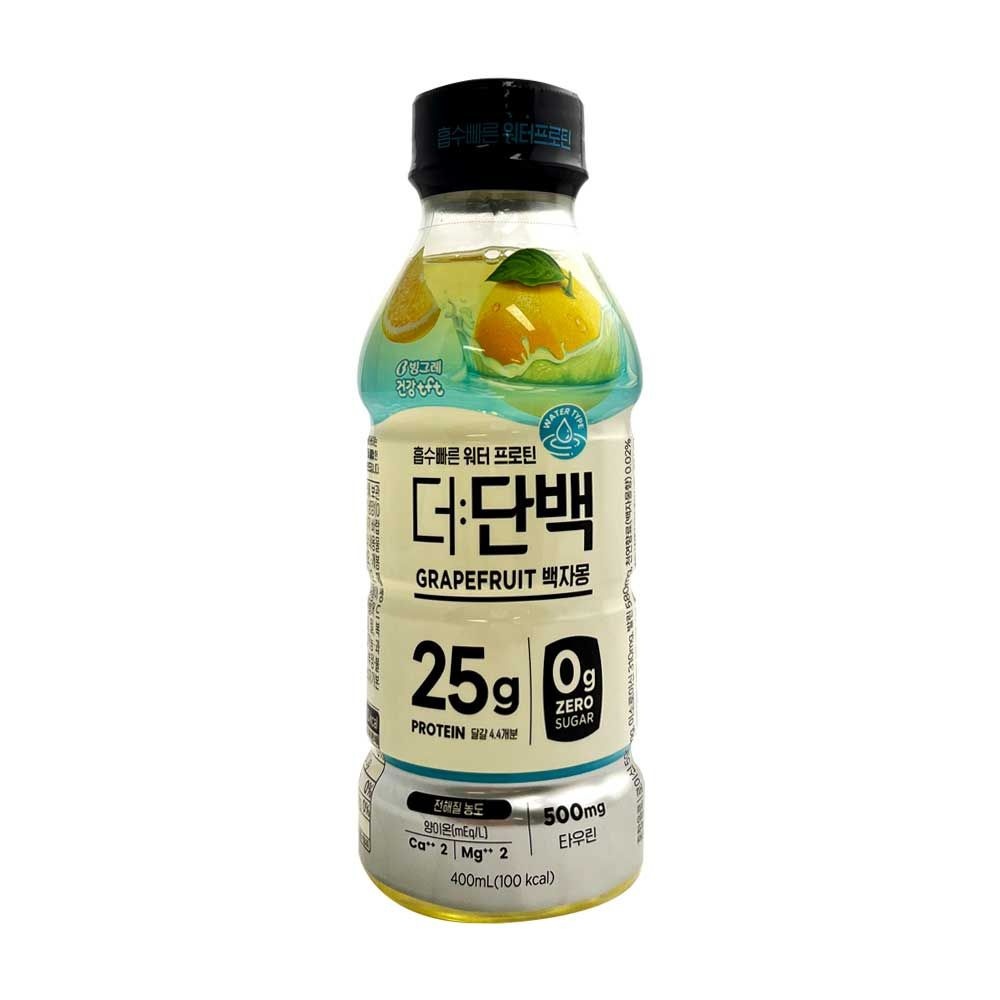빙그레 더단백 워터 프로틴 드링크 백자몽 400ml x 24개