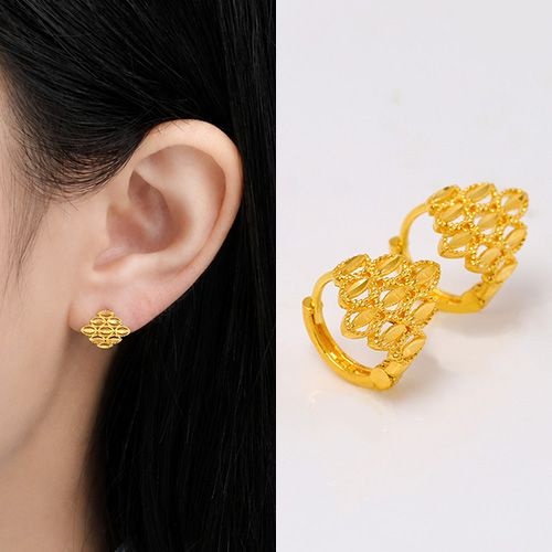 골드모아 여자 순금 원터치 귀걸이 3.75g [샹들리에 레이스]