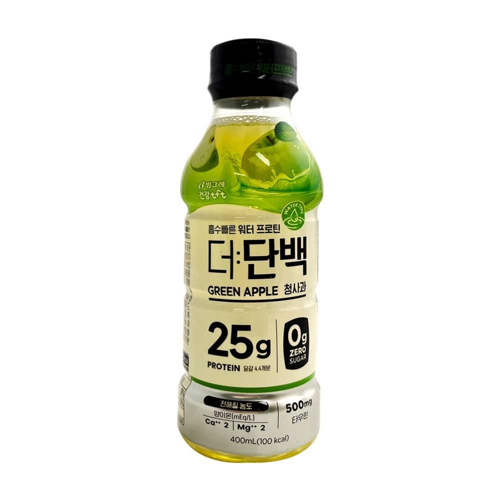 빙그레 더단백 워터 프로틴 드링크 청사과 400ml x 24개