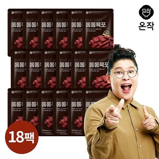 [TV상품][온작] 이영자의 통통 육포 30g x18팩