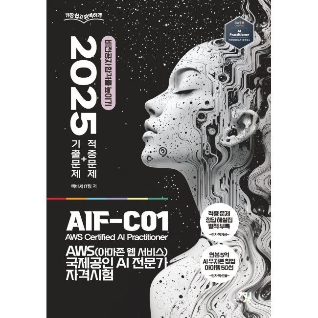 책바세 2025 AWS(아마존 웹 서비스) 국제공인 AI 전문가 자격시험 (기출문제+적중문제) - 비전공자 합격률 높이기 책바세 IT