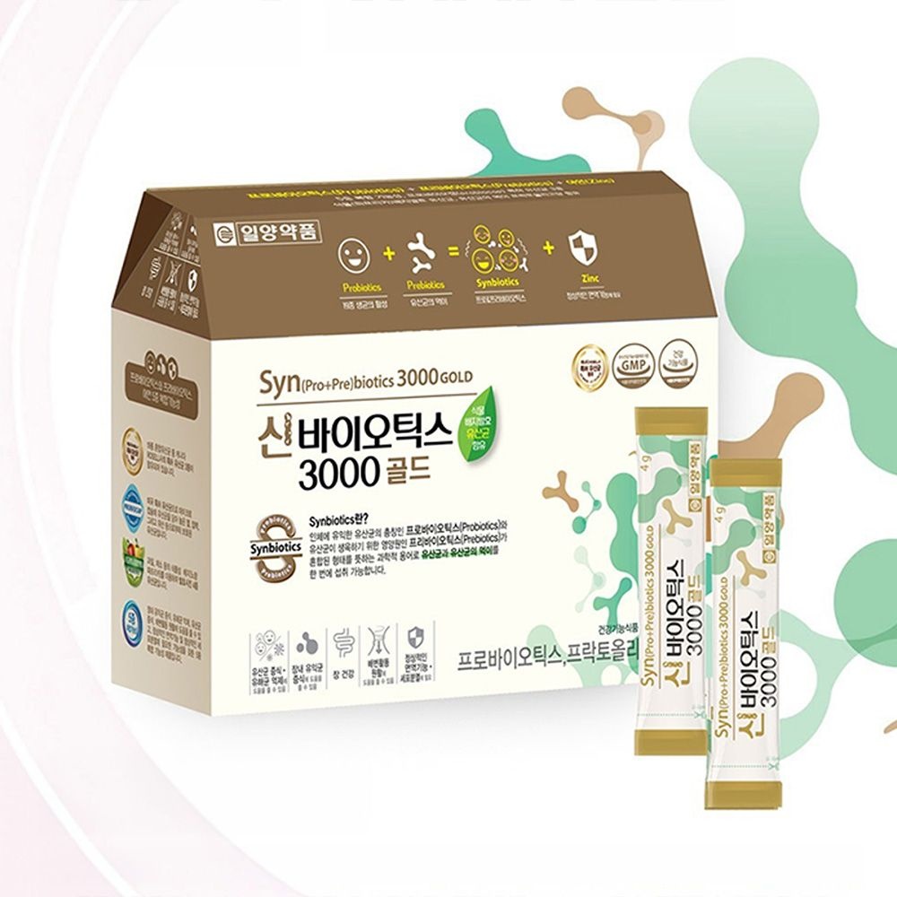 [롯데백화점] 자연과순수 일양 일양약품 신바이오틱스3000골드 4g x 90포(3개월분) LE1222260356