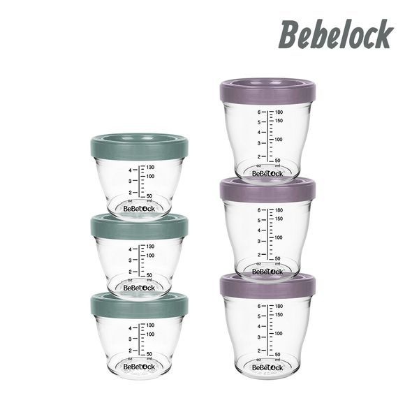 베베락 포네르 트라이탄 이유식 용기 130ml(3P)+180ml(3P)