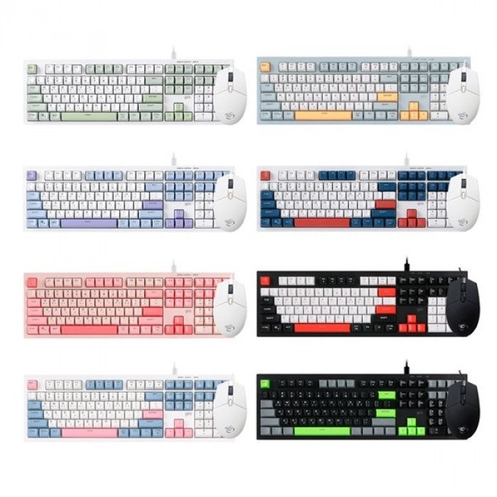 [오늘출발] 지클릭커 OFFICEPRO OPS50 사일런스 M 250 사무용 키보드 마우스 세트 (Greenwich)