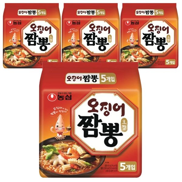 농심 오징어짬뽕 124g 20입