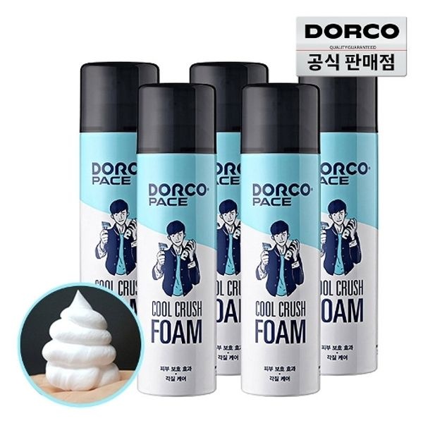 도루코 페이스 대용량 쿨크러쉬 쉐이빙폼 250ml 5개