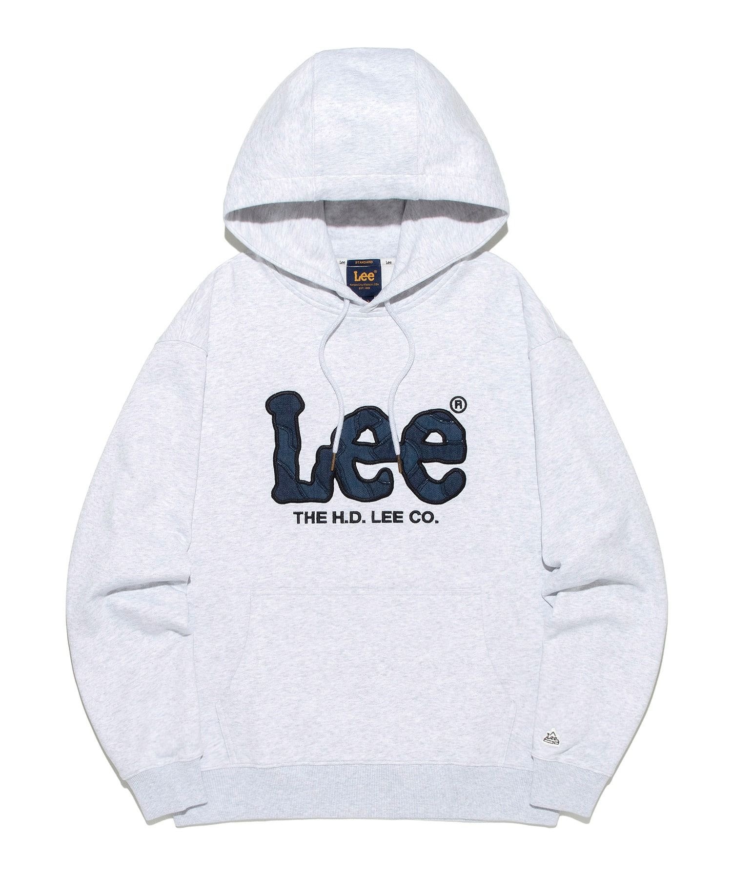 비케이브 와이시리즈 리 빅 트위치 데님 아플리케 후드 티셔츠 라이트그레이 LE2503HD04LG 5327398