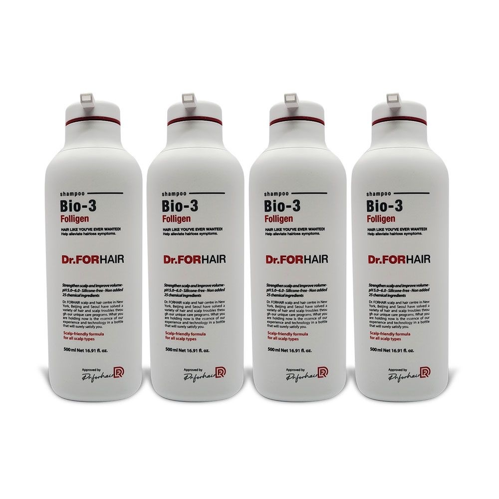 닥터포헤어 바이오3 폴리젠 탈모완화 샴푸 500ml 4개 So