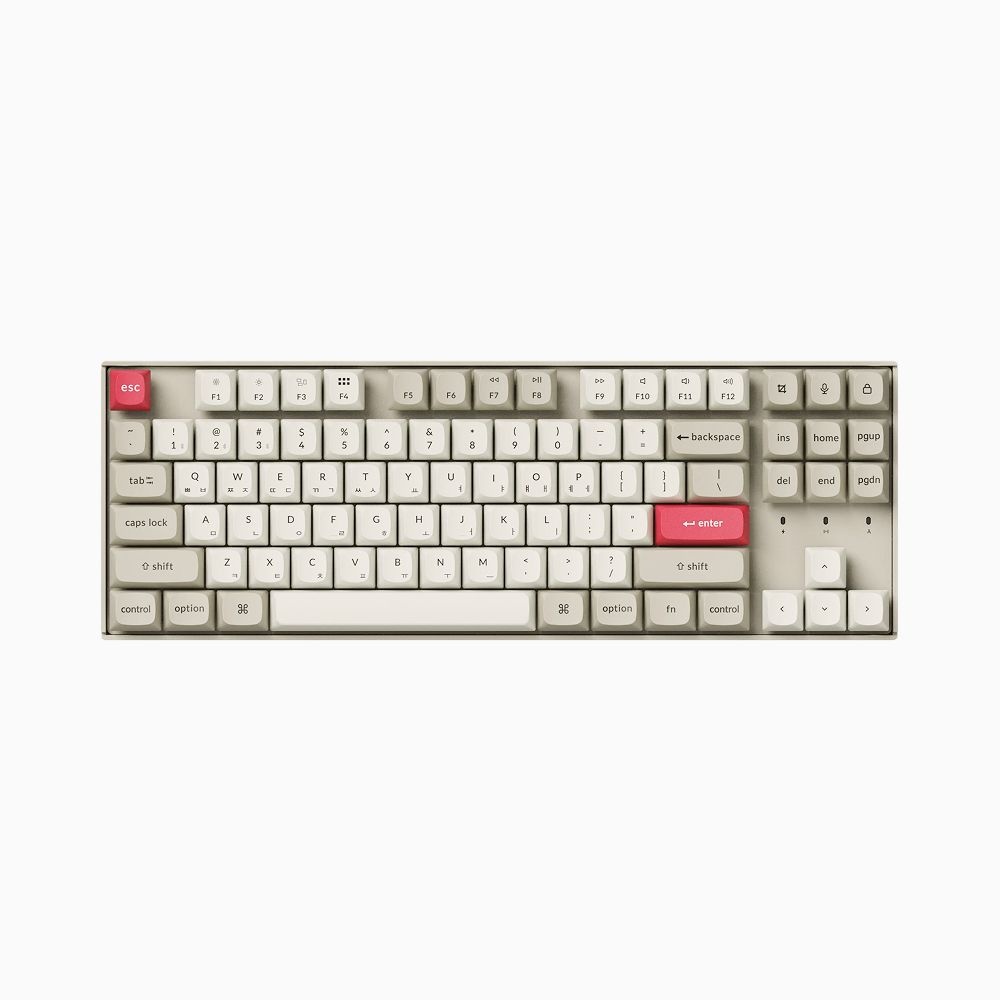 Keychron 키크론 K8 PRO SE ZMK 레트로 라이트 저소음바나나축 무선 사무용 기계식 키보드