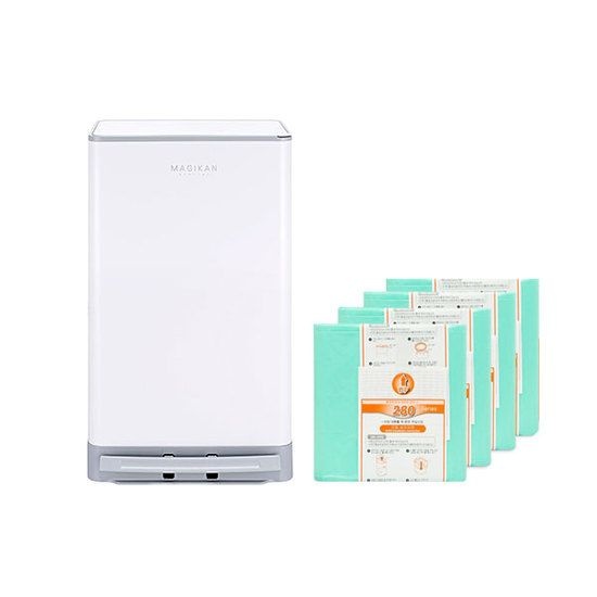 매직캔 스텔라 휴지통 기저귀통 27L MJ280 + 리필 280R4B 272186 (MJ280NG 네이비 + 리필 280R4B)