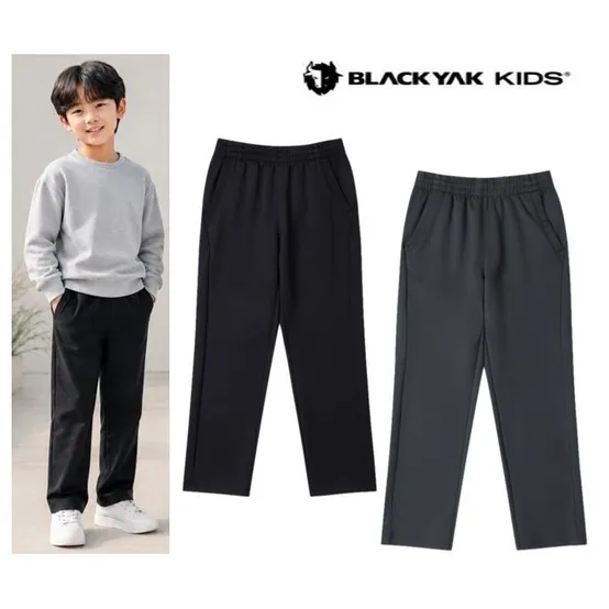 매일 입히기 좋은 편한 데일리팬츠 저지레귤러스트레이트팬츠 1BKPNSV904