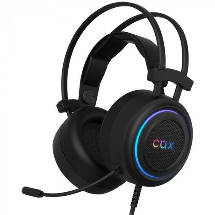 콕스 [콕스] COX CX-4 MEGA-CUP 가상 7.1 채널 RGB 유선 게이밍 헤드셋 (블랙)