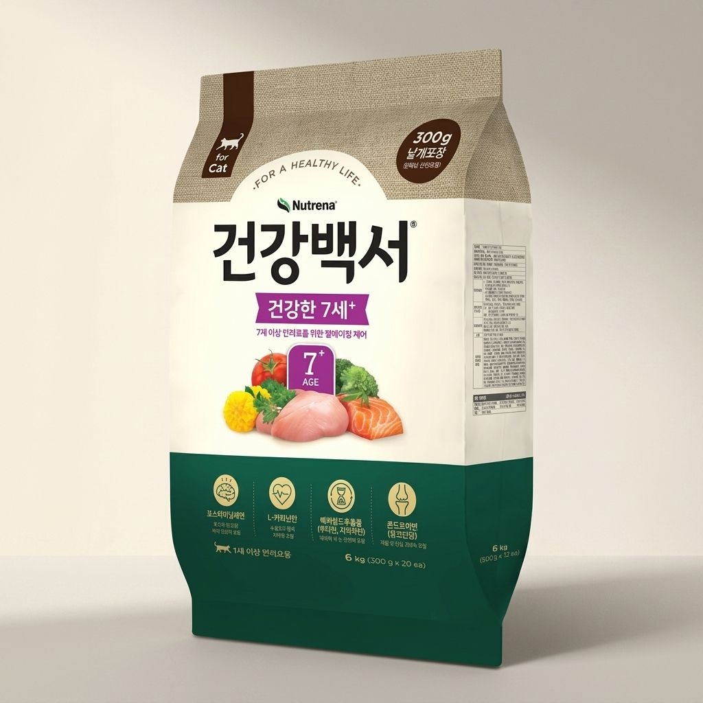 건강백서 건강 노화예방 7세이상 캣 노령묘 6kg