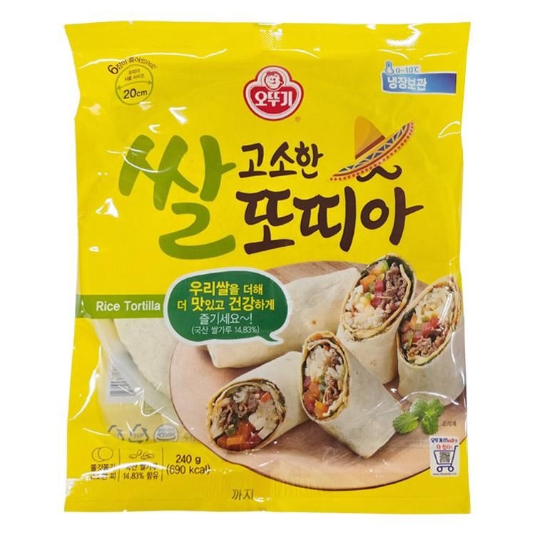 고소한 쌀또띠아 240G(40Gx6입)/오뚜기