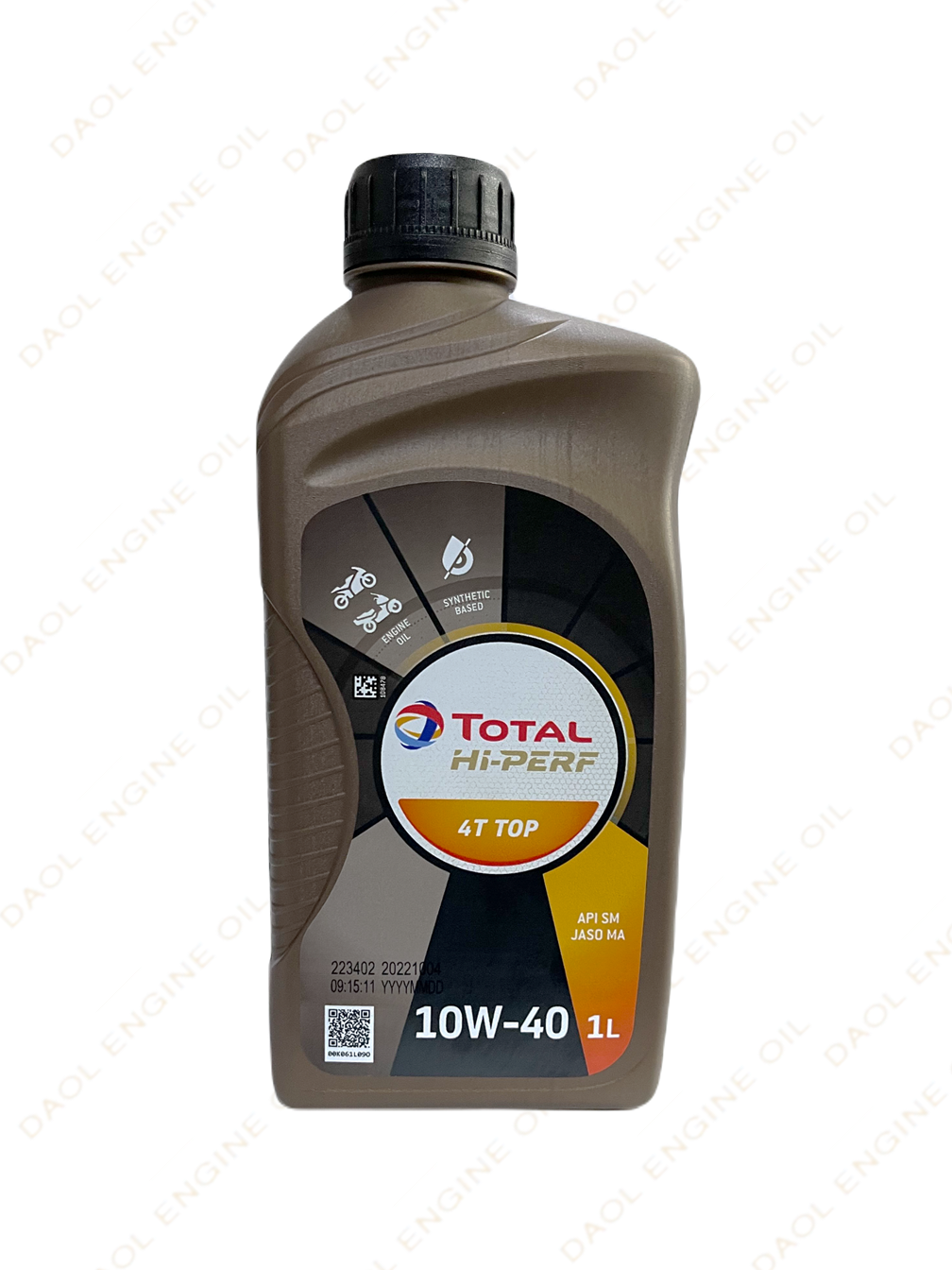 토탈 하이퍼프 4T 탑 10W40 1L, 오토바이엔진오일, 국산