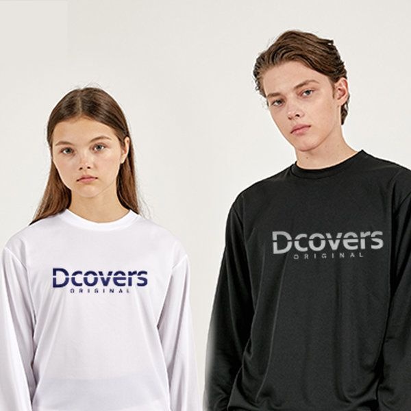 디커버스 Dcovers 긴팔티 여성 남자 티셔츠 빅사이즈 맨투맨 티 남녀공용
