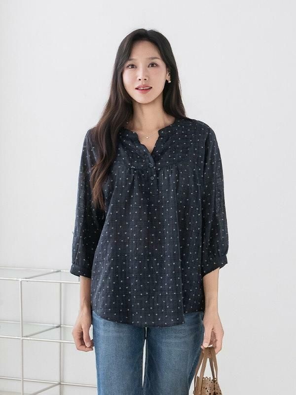 (현대Hmall) [마담4060]엄마옷 마담4060 번개루즈핏 중년여성 데일리 체크셔츠 -RBL2608053-