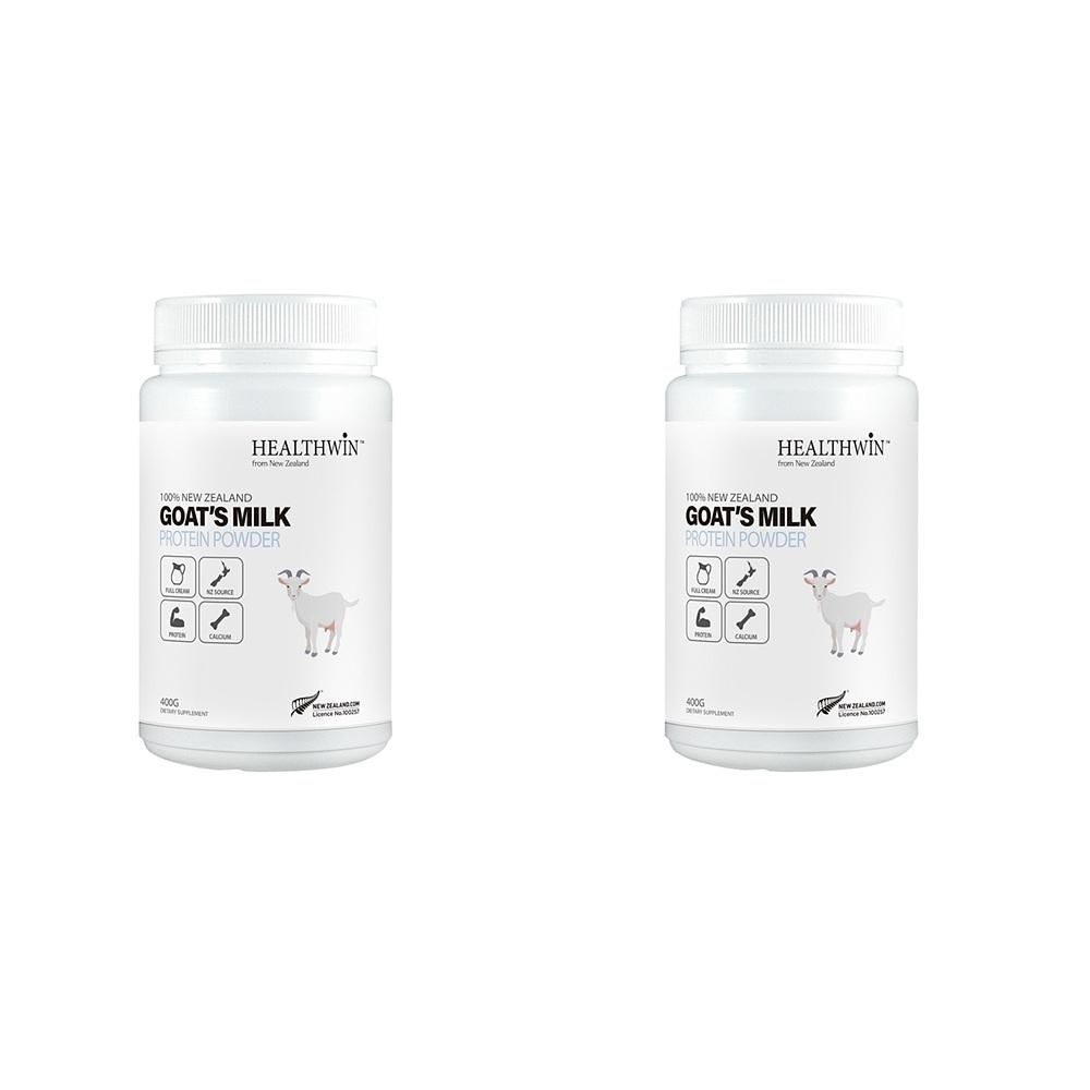 HealthWin [해외] HealthWin 초유 프로틴 파우더 400g 2팩 HealthWin Goat Milk Protein Powder 400g