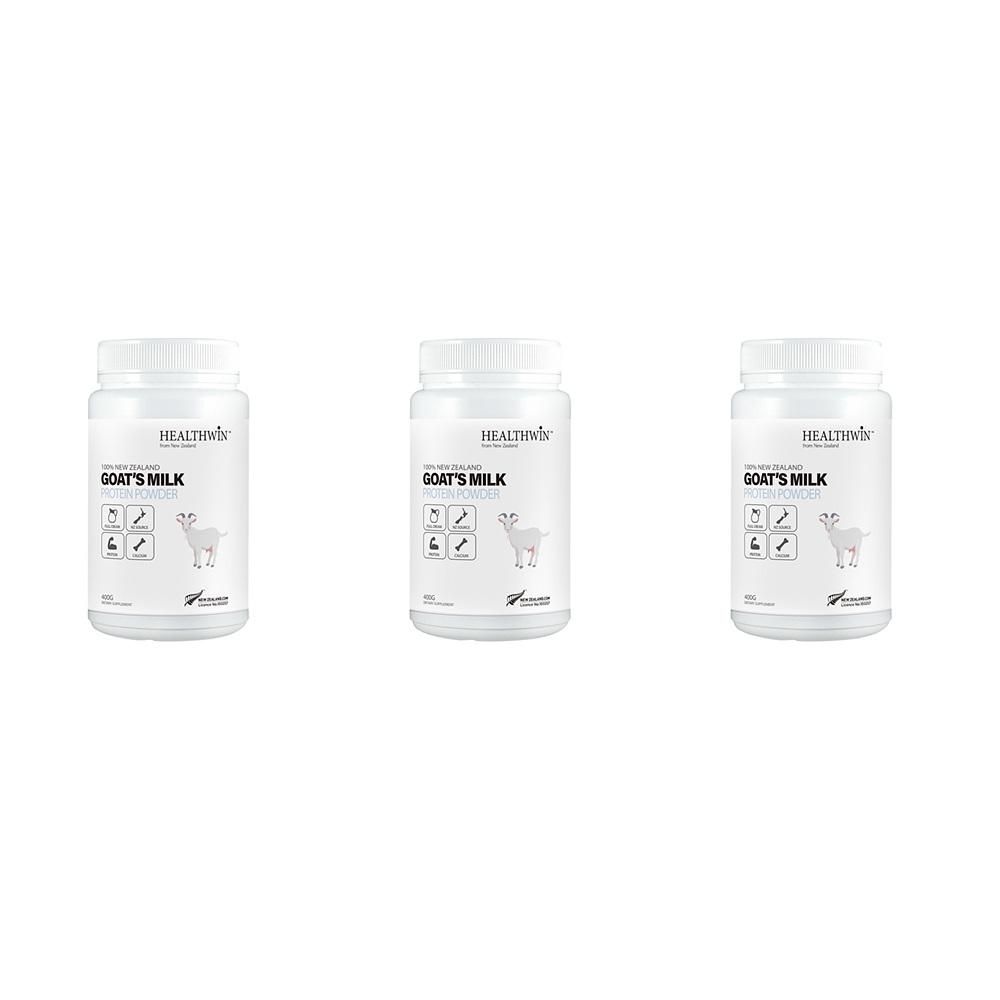 HealthWin [해외] HealthWin 초유 프로틴 파우더 400g 3팩 HealthWin Goat Milk Protein Powder 400g