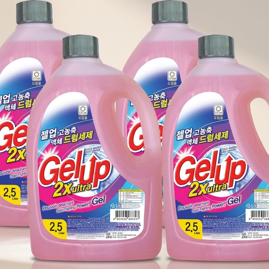 겔업 드럼용 액체세제 울트라 2.5L 4개