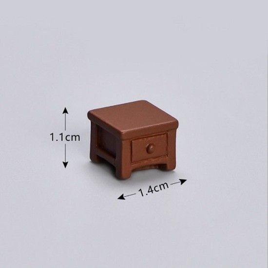 1111 (미니어처) 브라운 1구 서랍 (20개 묶음) 브라운 소형 화장대 정리 리바트 일룸 플라스틱