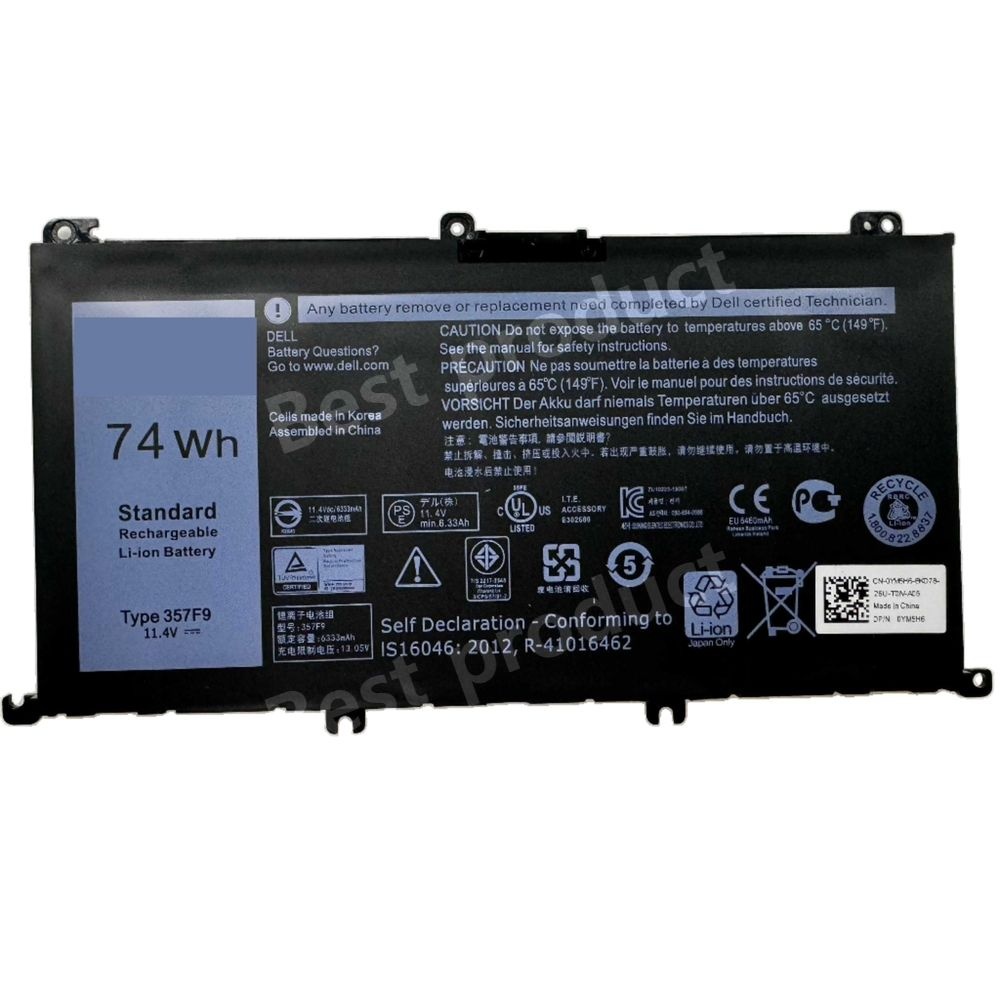 [해외] Dell 델 노트북 호환 Inspiron 15 7557 7559 5576 5577 7567 7566 357F9 배터리