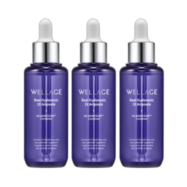 웰라쥬 [시즌3] 웰라쥬 히알루론산 리얼 히알루로닉 투엑스 앰플 70ml 3개