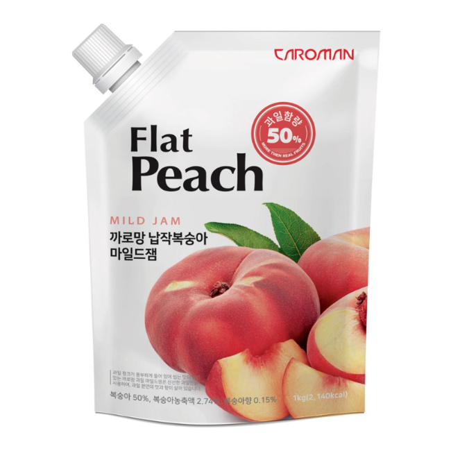 [디앤씨바이오][오늘출발] 까로망 납작복숭아 마일드잼 1kg