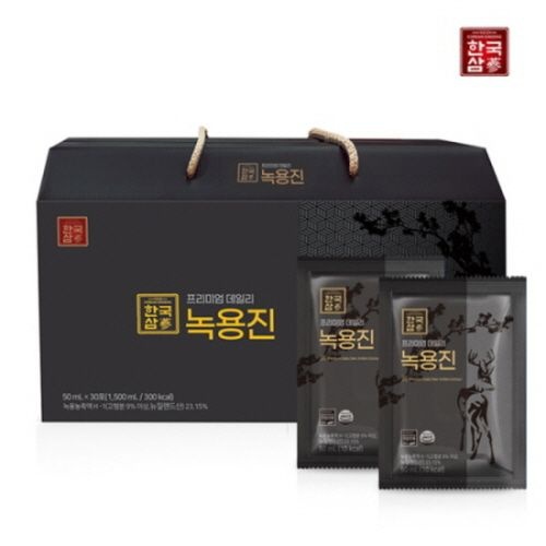 [온세일][한국삼] 프리미엄 데일리 녹용진 (50ml*30포) / 예약출고 선택 가능 (일반 출고)