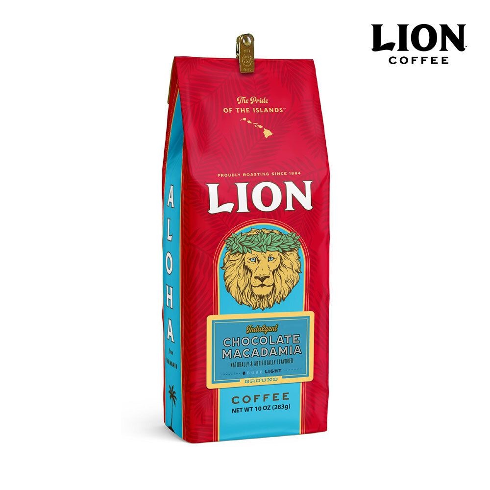HAWAII COFFEE COMPANY 라이언 커피 라이언 초코렛 마카다미아 커피 (분쇄) 283g