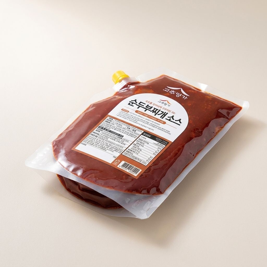 사업자전용 해물 순두부찌개 바지락 고추명가 소스 2kg