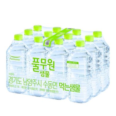 풀무원샘물 무라벨 1.0L x 24개 생수 샘물