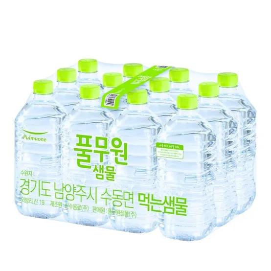 풀무원샘물 무라벨 1.0L x 24개 생수 샘물