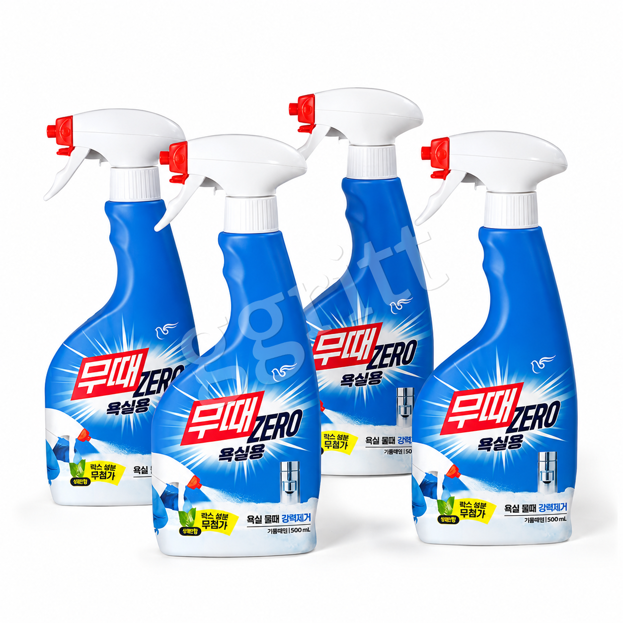 무때 제로 욕실용 세정제 500ml 4개 화장실 물때 곰팡이 제거