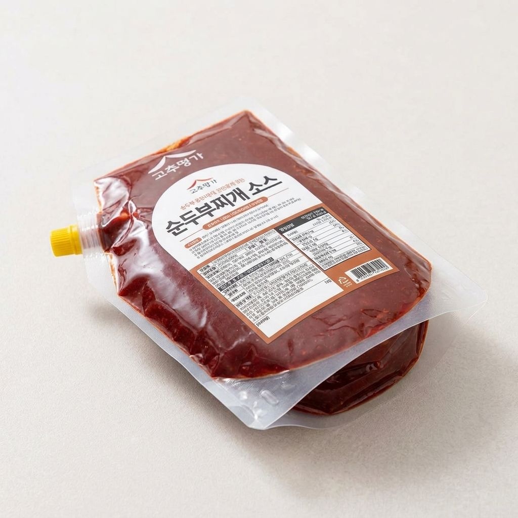 순두부찌개 식당 해물 바지락 소스 양념장 2kg