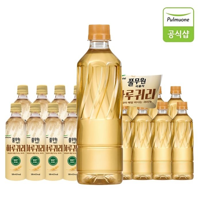 풀무원샘물 풀무원 곡물차 하루귀리 500mlx80개 무라벨 생수