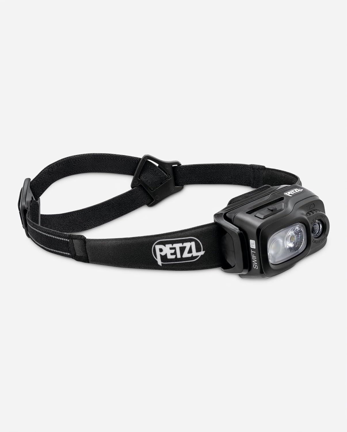 Petzl 스위프트 RL 헤드램프 - 오렌지 | 가볍고 충전식, 1200 루멘 빛