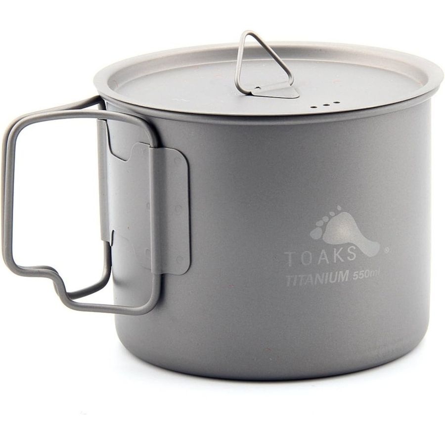 [해외] Toaks 초경량 티타늄 조리 냄비 밥솥 TOA-POT-550-L