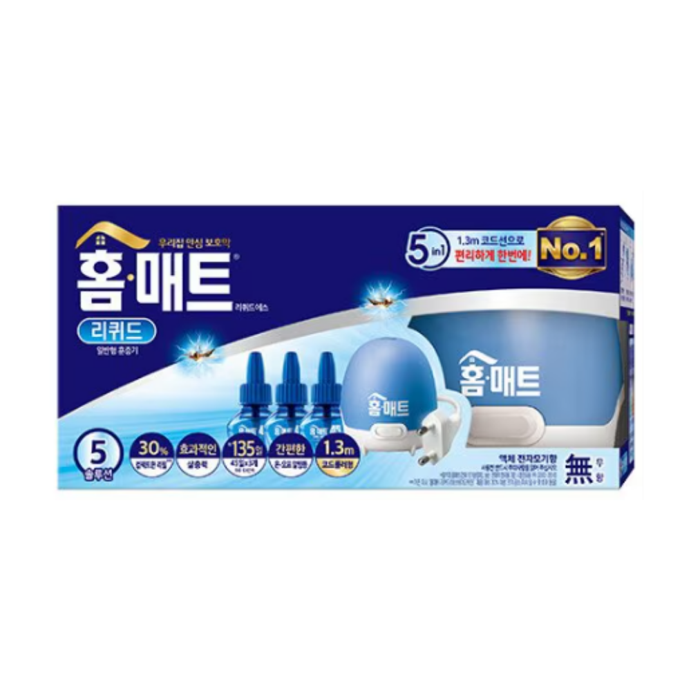 홈매트 모기 리퀴드 훈증기 + 29ml 리필 x3개입