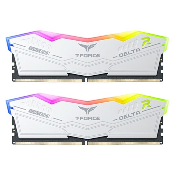 UnKnown Team Group T-Force DDR5 PC5-48000 CL38 Delta RGB 화이트 서린 32GB 16GB2 6000 4047458