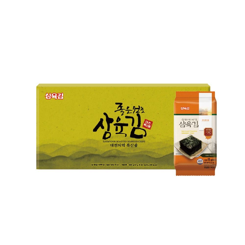 [오늘출발] 삼육김 식탁김 4호 선물세트 15g x24봉 명절세트 김선물 추석 설날 김세트 반찬