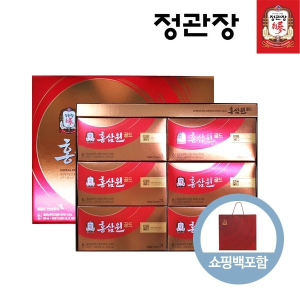 [오늘출발] 정관장 홍삼원골드 50ml × 60포 쇼핑백포함