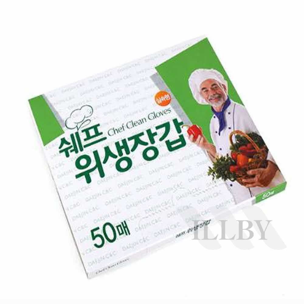 [오늘출발] 일비 위생장갑 50매 요리장갑 비닐장갑 일회용비닐장갑